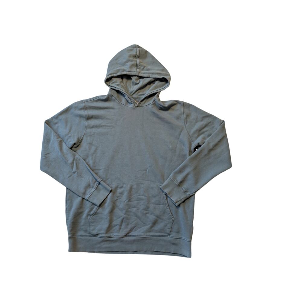 Pact Mens Sage Green Organic Cotton Casual Pullover Hoodie Sweatshirt Size Large